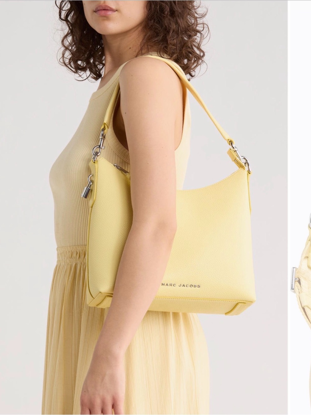 Marc Jacobs drifter Yellow Pebbled Leather Shoulder Bag